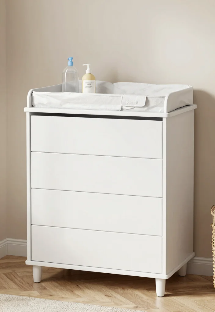 14 Changing Table Decor Ideas That Feel Cute & Practical 42 14 Changing Table Decor Ideas That Feel Cute & Practical - 12. Multi-Functional Furniture 1
