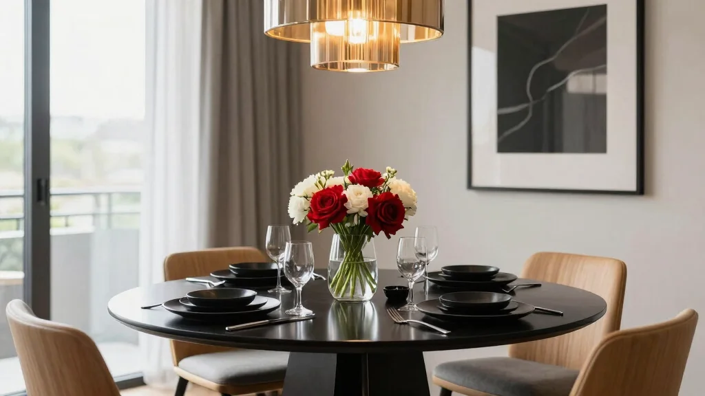 15 Black Round Table Decor Ideas With Bold Contrast