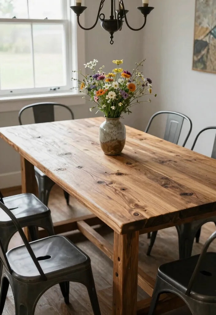 15 Custom Dining Table Ideas With Unique Character 1 15 Custom Dining Table Ideas With Unique Character - 1. Reclaimed Wood Beauty 1