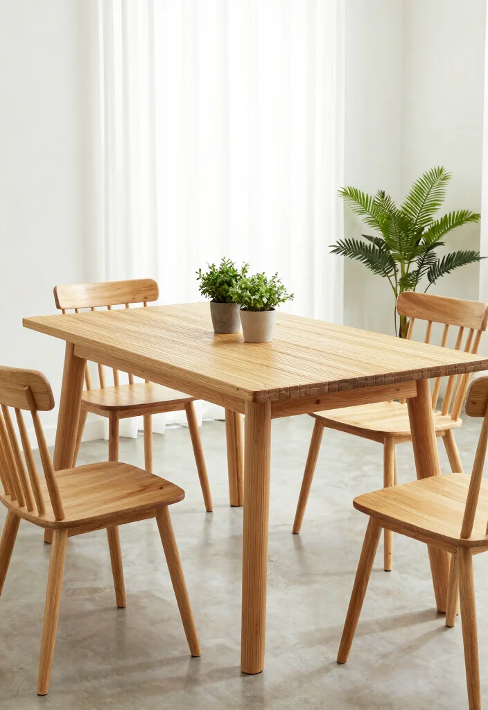 15 Custom Dining Table Ideas With Unique Character 55 15 Custom Dining Table Ideas With Unique Character - 15. Sustainable Bamboo Tables 1