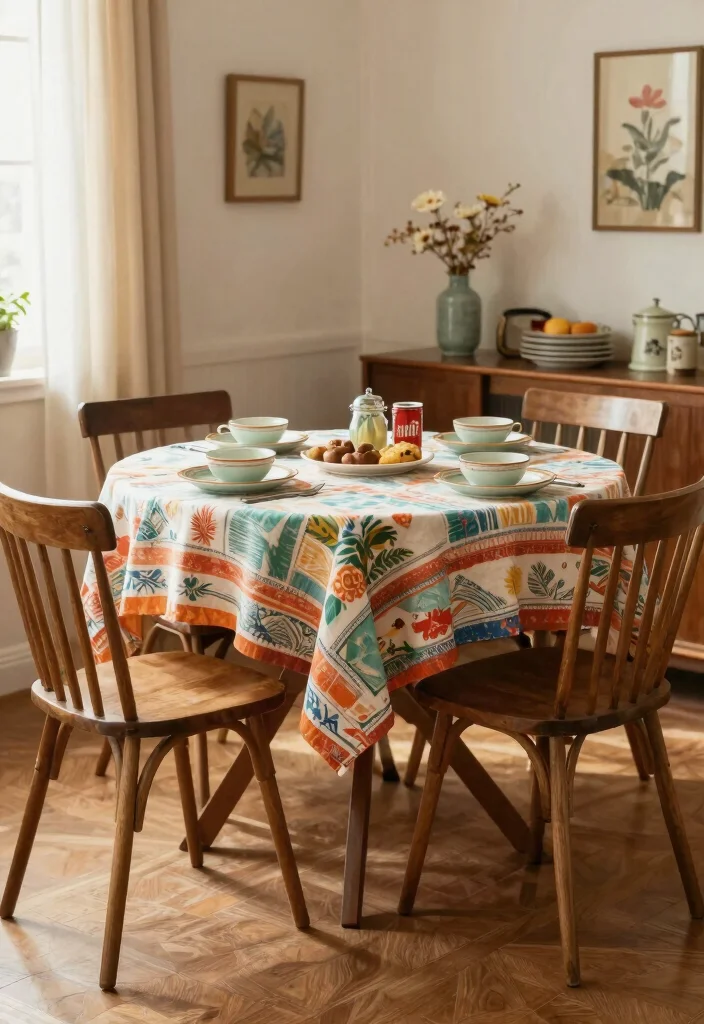 15 Dining Table Design Folding Ideas That Save Space 32 15 Dining Table Design Folding Ideas That Save Space - 12. Vintage-Inspired Folding Table 1