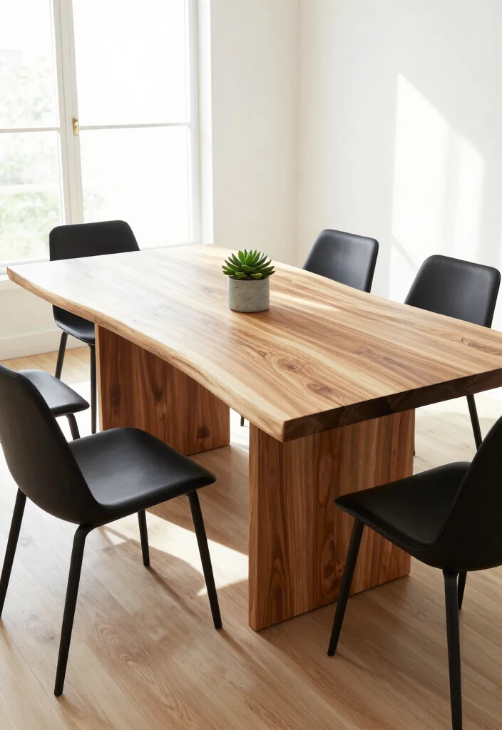 15 Dining Table Wooden Ideas With Timeless Warmth 12 15 Dining Table Wooden Ideas With Timeless Warmth - 2. Live Edge Elegance 1