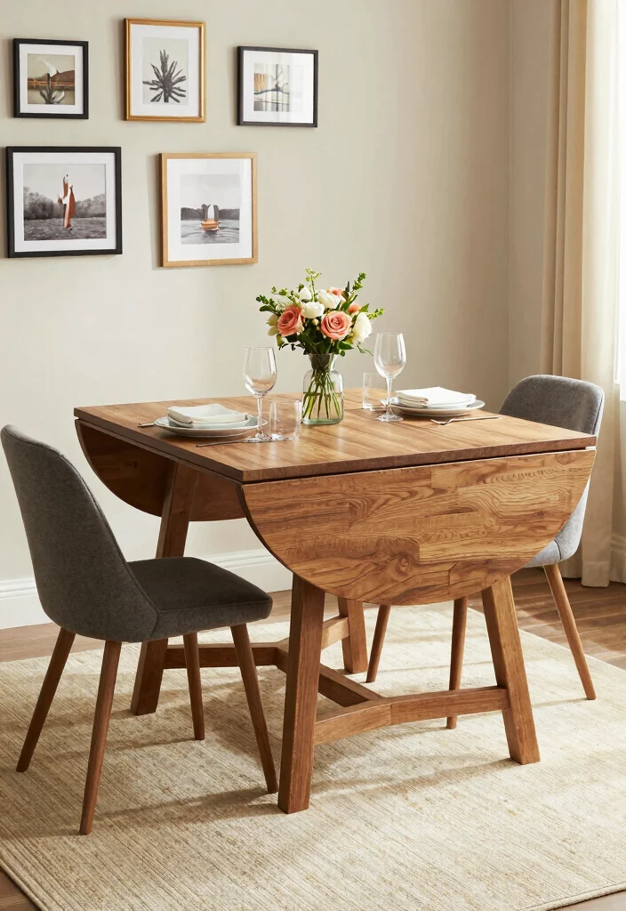 15 Dining Table for Small Spaces Ideas That Maximize Every Inch 1 15 Dining Table for Small Spaces Ideas That Maximize Every Inch - 1. Drop-Leaf Dining Tables 1