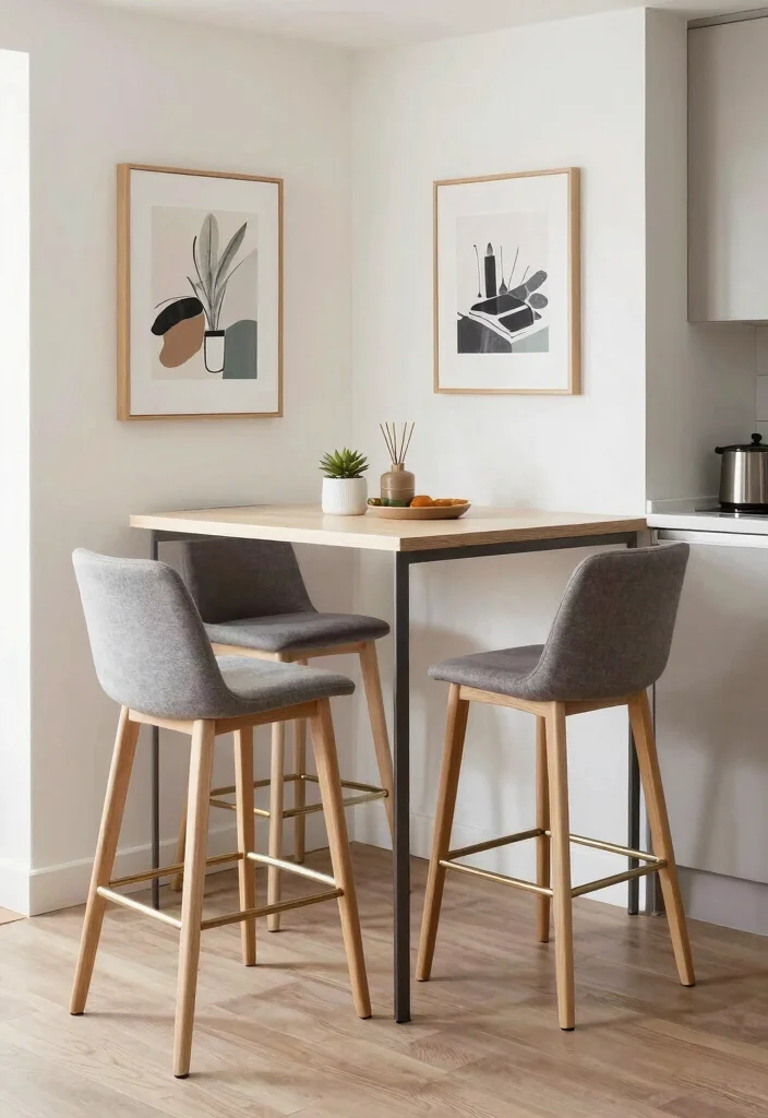 15 Dining Table for Small Spaces Ideas That Maximize Every Inch 53 15 Dining Table for Small Spaces Ideas That Maximize Every Inch - 13. High-Top Tables 1