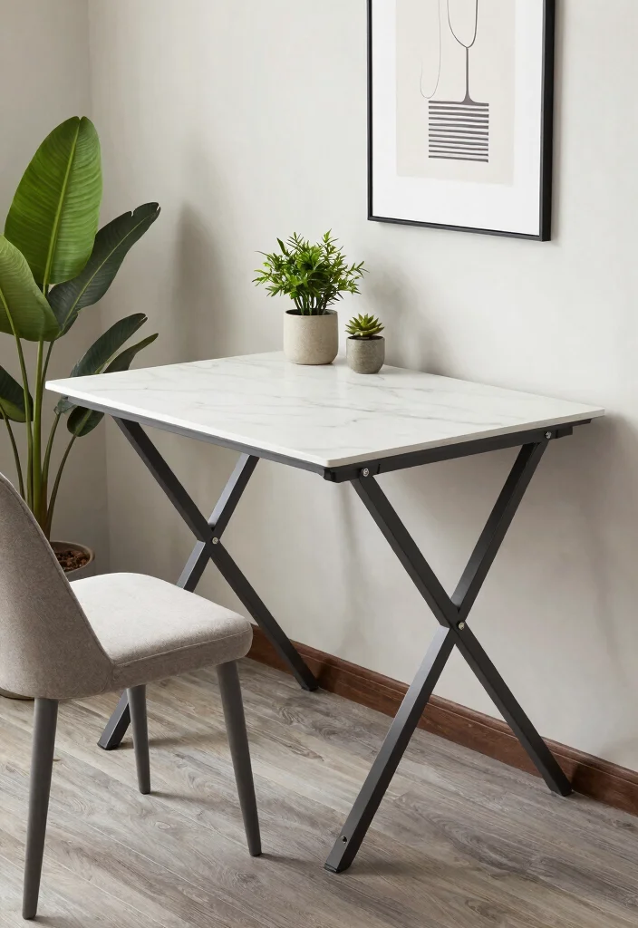 15 Dining Table for Small Spaces Ideas That Maximize Every Inch 2 15 Dining Table for Small Spaces Ideas That Maximize Every Inch - 2. Folding Tables 1
