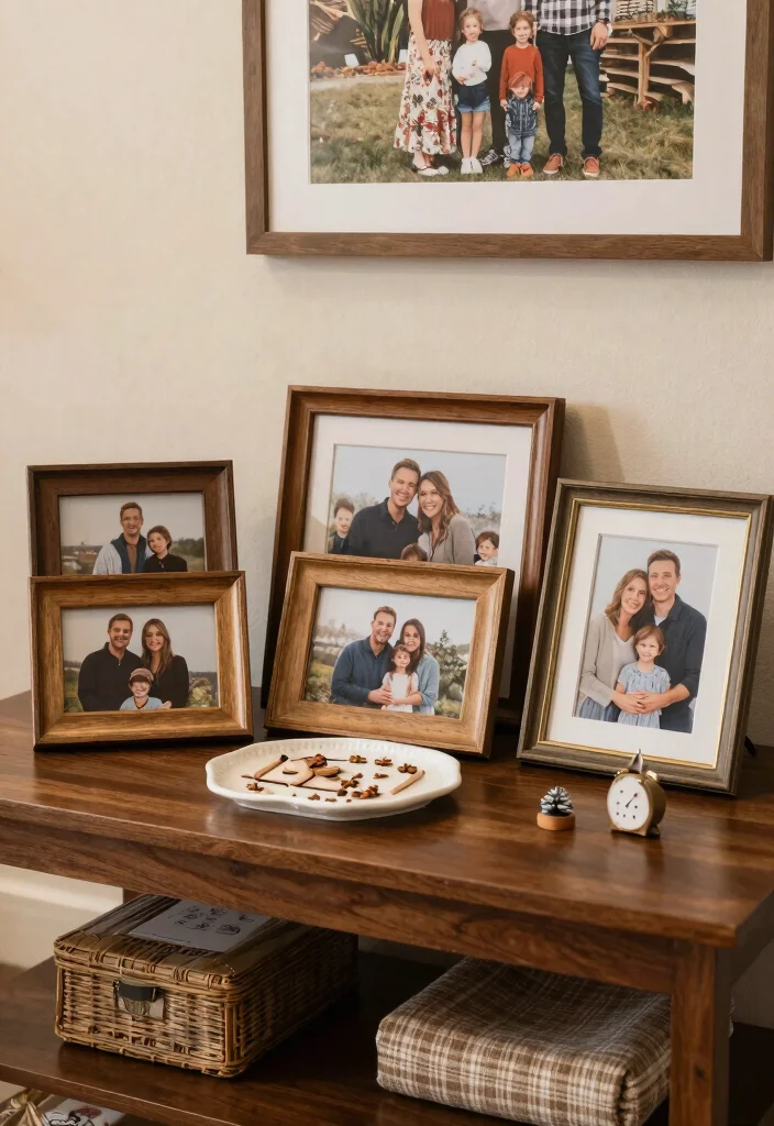 15 Fall Decor Coffee Table Ideas With Cozy Layers 62 15 Fall Decor Coffee Table Ideas With Cozy Layers - 14. Personalized Family Touches 1