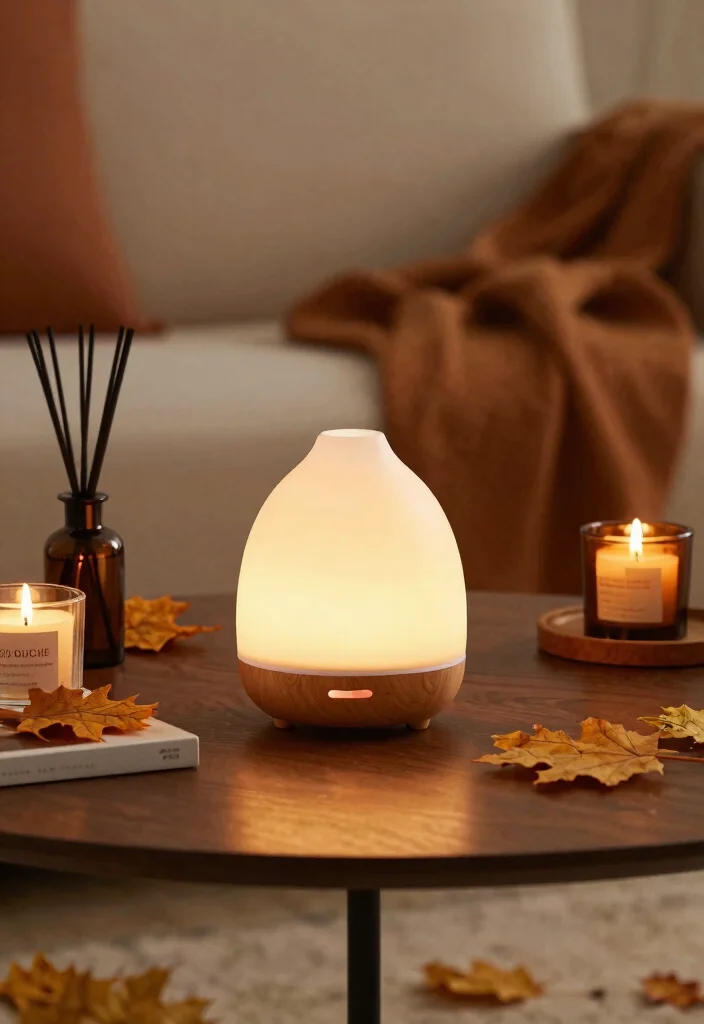 15 Fall Decor Coffee Table Ideas With Cozy Layers 63 15 Fall Decor Coffee Table Ideas With Cozy Layers - 15. Seasonal Scented Oils 1