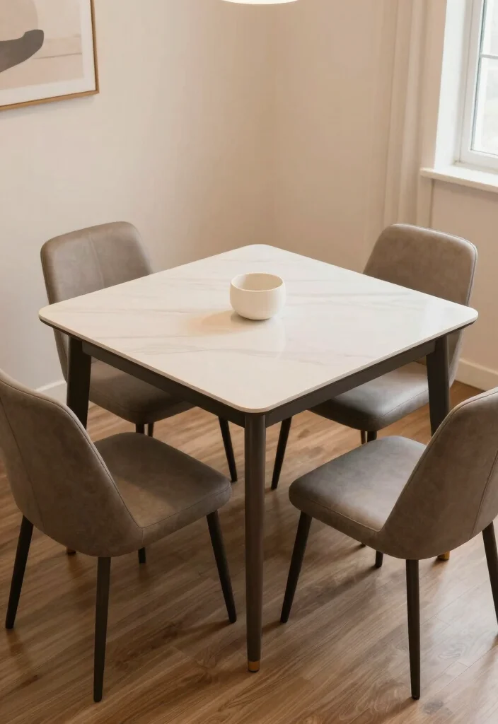 15 Mini Dining Table Small Spaces Ideas That Save Room 55 15 Mini Dining Table Small Spaces Ideas That Save Room - 15. Smartly Sized Square Tables 1