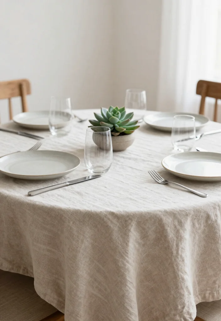 15 Table Cloth Ideas for Home Dining Rooms That Add Charm 42 15 Table Cloth Ideas for Home Dining Rooms That Add Charm - 12. Table Cloths with Natural Dyes 1