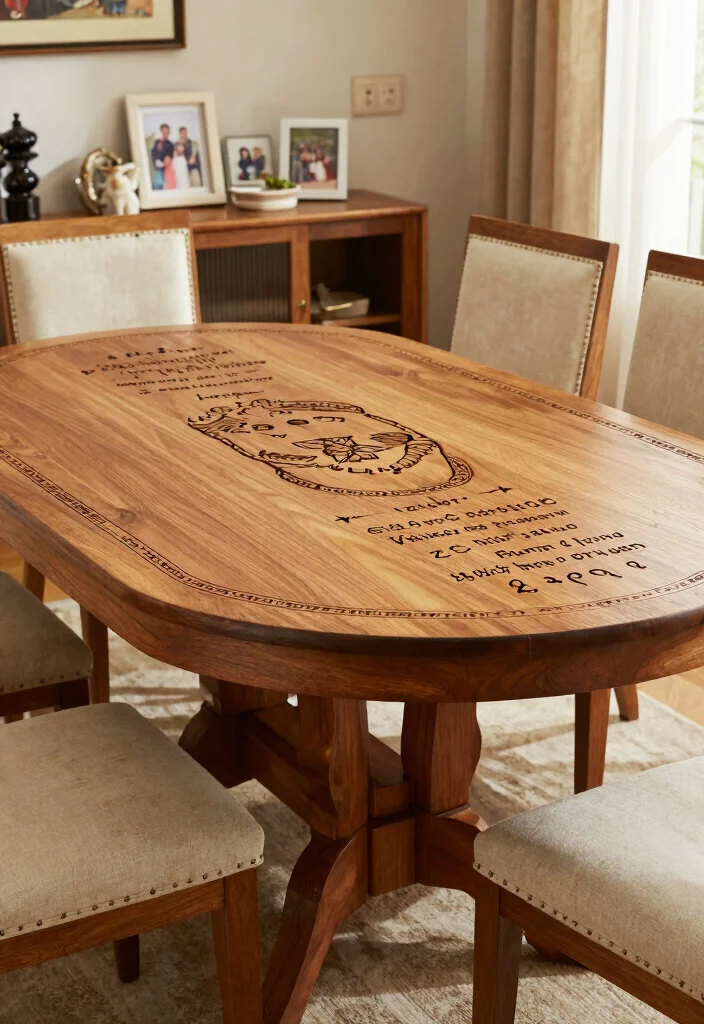 15 Upcycle Dining Table Ideas With Creative Makeover 55 15 Upcycle Dining Table Ideas With Creative Makeover - 15. Create a Family Heirloom 1