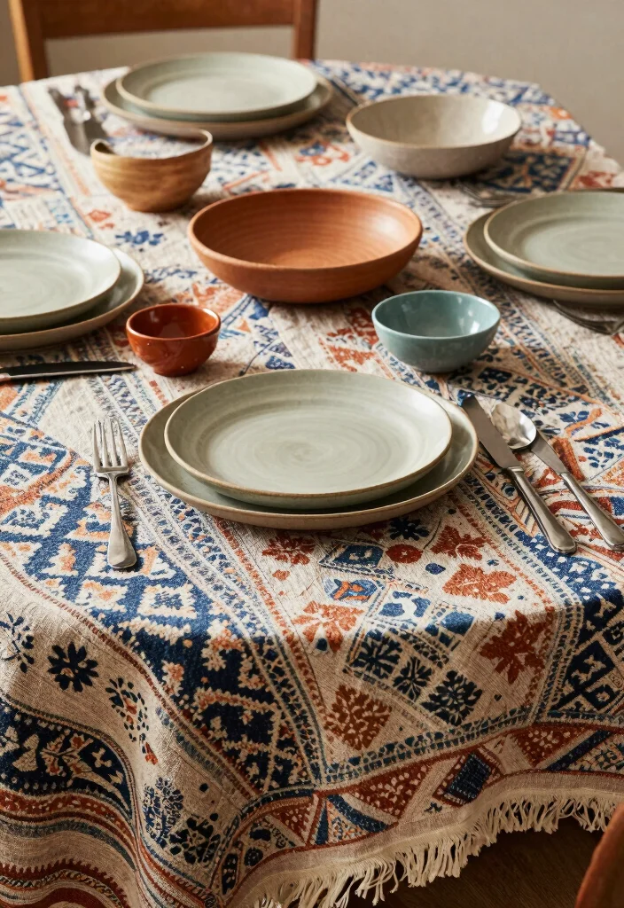 16 Boho Dining Room Table Ideas With Relaxed Vibes 37 16 Boho Dining Room Table Ideas With Relaxed Vibes - 7. Play with Layers 1