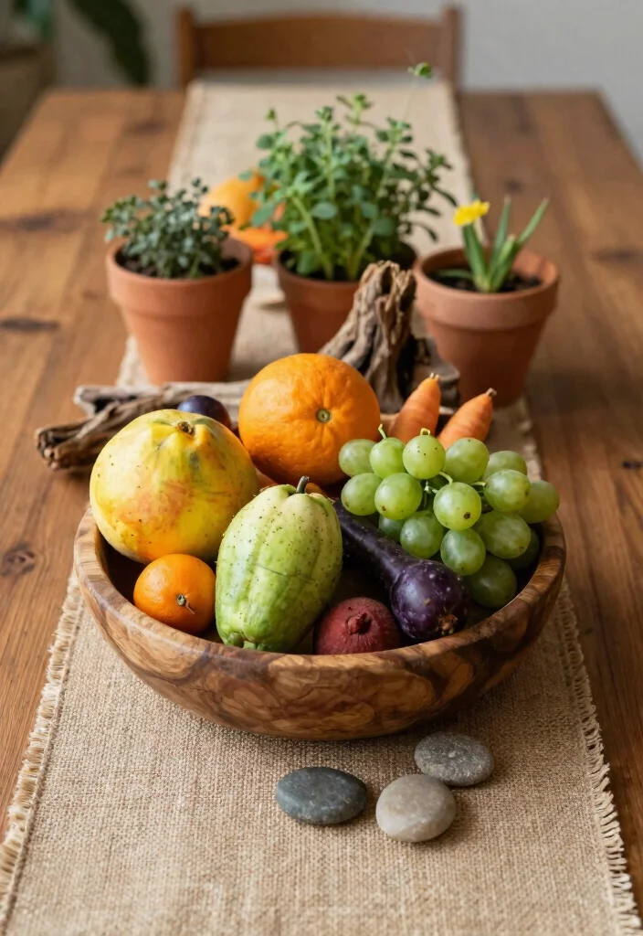 16 Boho Table Decor Ideas With Free Spirited Style - 1. Earthy Centerpieces 1