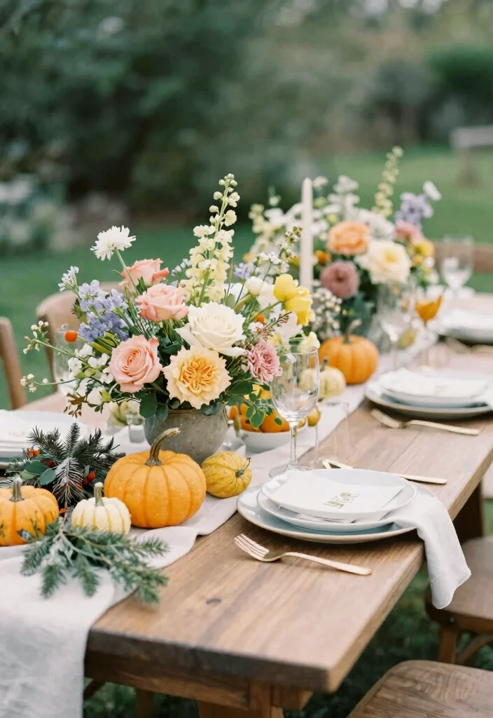 16 Boho Table Decor Ideas With Free Spirited Style - 14. Seasonal Themes 1
