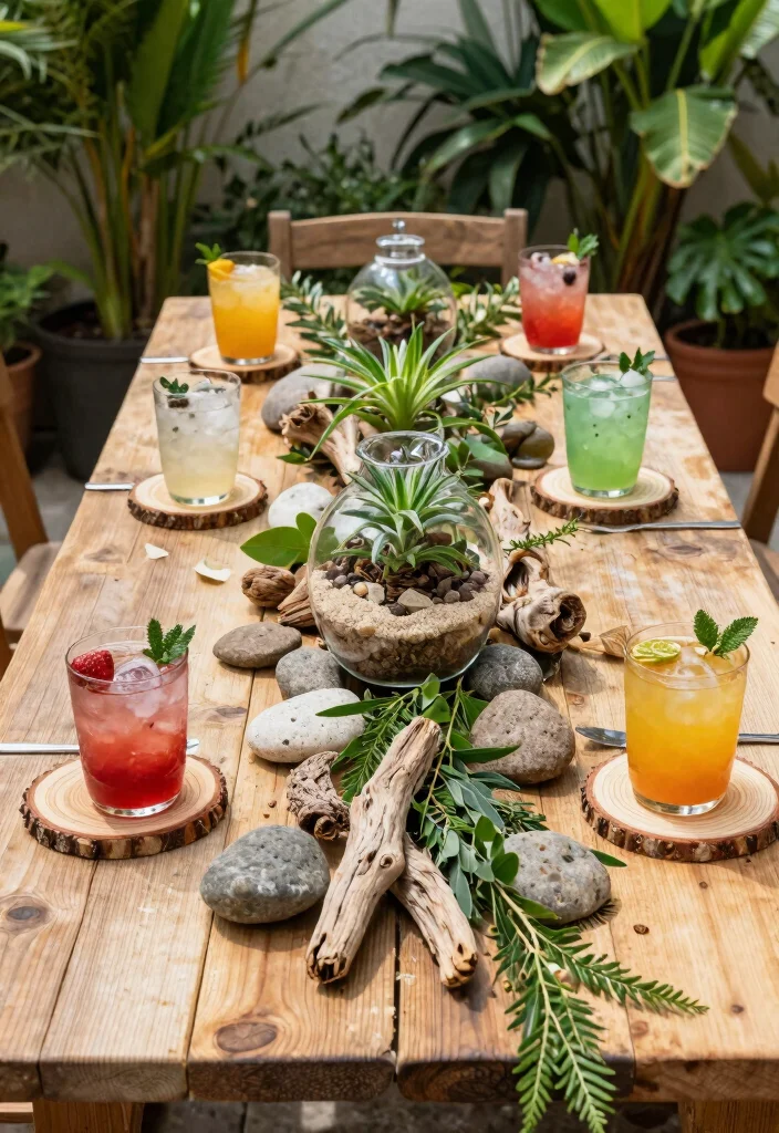 16 Boho Table Decor Ideas With Free Spirited Style - 4. Natural Elements 1