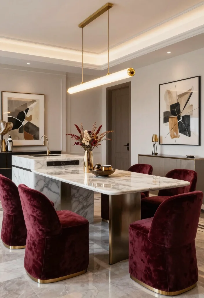 16 Counter Height Dining Table Set Ideas With Modern Flair 29 16 Counter Height Dining Table Set Ideas With Modern Flair - 9. Contemporary Luxe 1