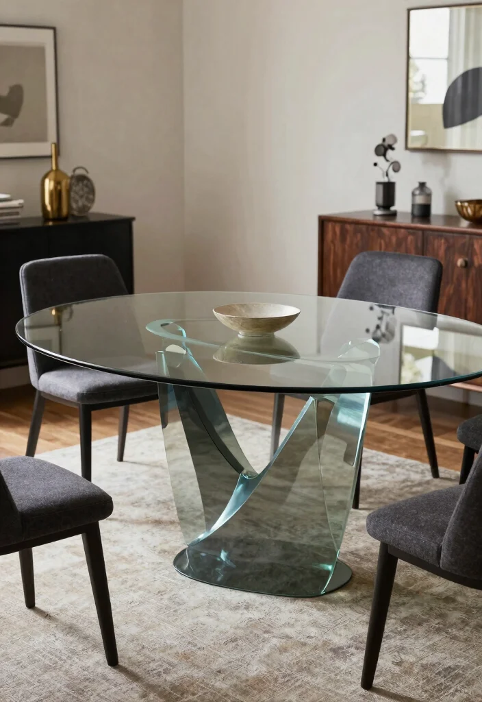 16 Dining Table Glass Top Design Ideas That Look Sleek 53 16 Dining Table Glass Top Design Ideas That Look Sleek - 13. Customizable Designs for Unique Spaces 1