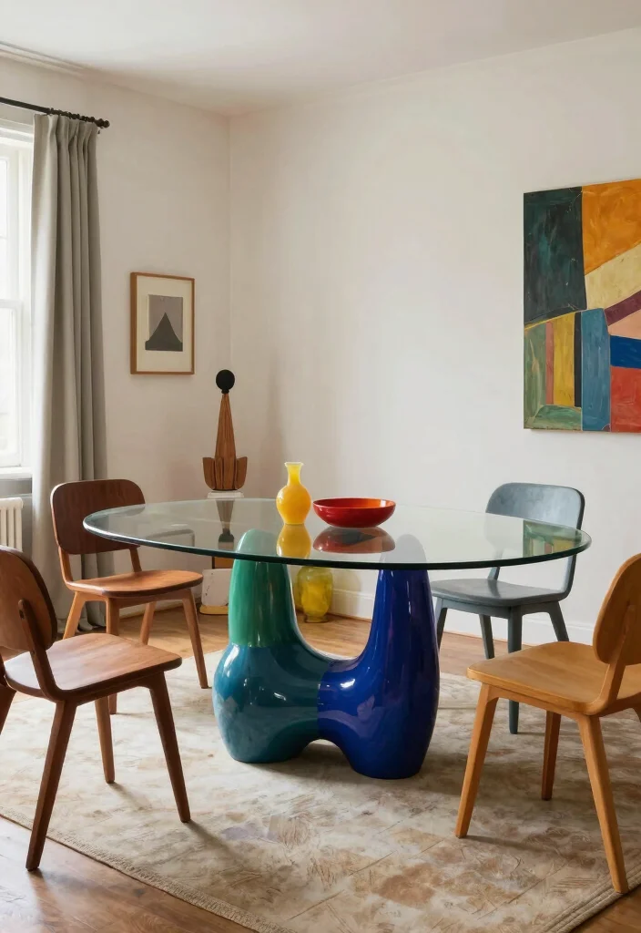 16 Dining Table Glass Top Design Ideas That Look Sleek 66 16 Dining Table Glass Top Design Ideas That Look Sleek - 16. Statement Pieces for Bold Interiors 1