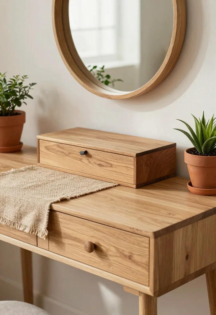 16 Dressing Table Decor 2026 Trending Ideas With Chic Touches 1 16 Dressing Table Decor 2026 Trending Ideas With Chic Touches - 1. Natural Wood Accents 1