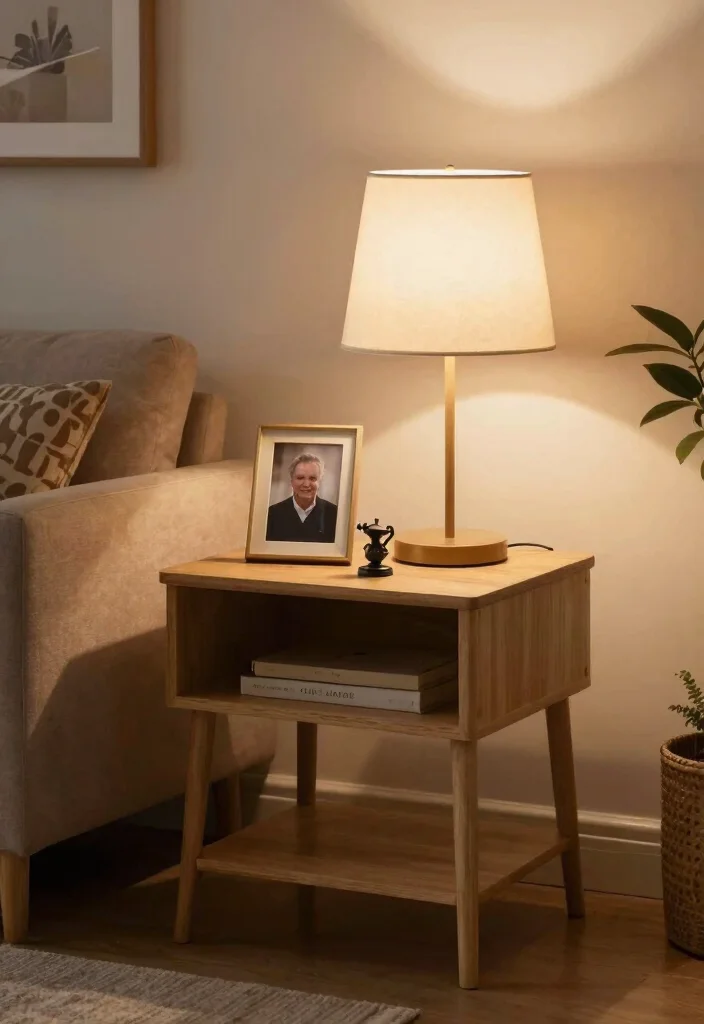 16 End Table Decor Living Room With Lamp Ideas That Glow Beautifully 45 16 End Table Decor Living Room With Lamp Ideas That Glow Beautifully - 15. Personalized Touches 1