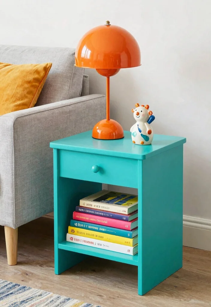 16 End Table Decor Living Room With Lamp Ideas That Glow Beautifully 3 16 End Table Decor Living Room With Lamp Ideas That Glow Beautifully - 3. Bright and Bold Colors 1