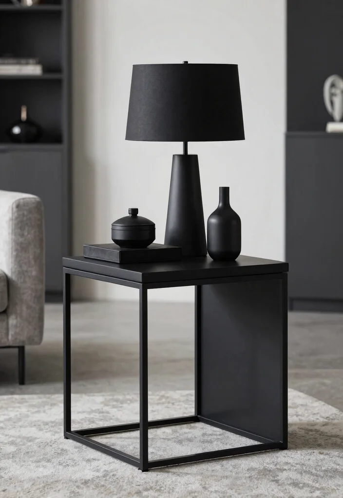 16 End Table Decor Living Room With Lamp Ideas That Glow Beautifully 18 16 End Table Decor Living Room With Lamp Ideas That Glow Beautifully - 8. Monochromatic Magic 1