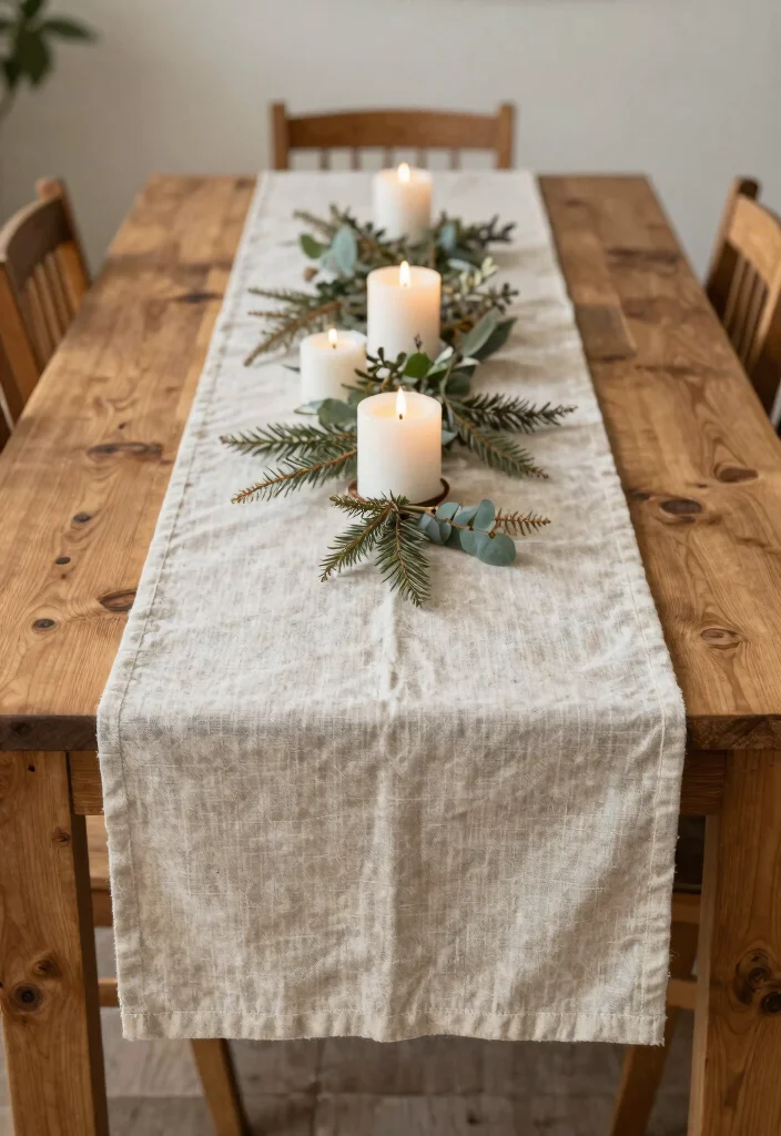 16 French Country Dining Room Table Ideas With Rustic Elegance - 10. Elegant Table Runner 1