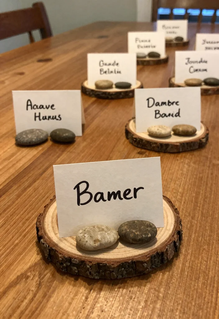 16 French Country Dining Room Table Ideas With Rustic Elegance - 14. Charming Place Cards 1