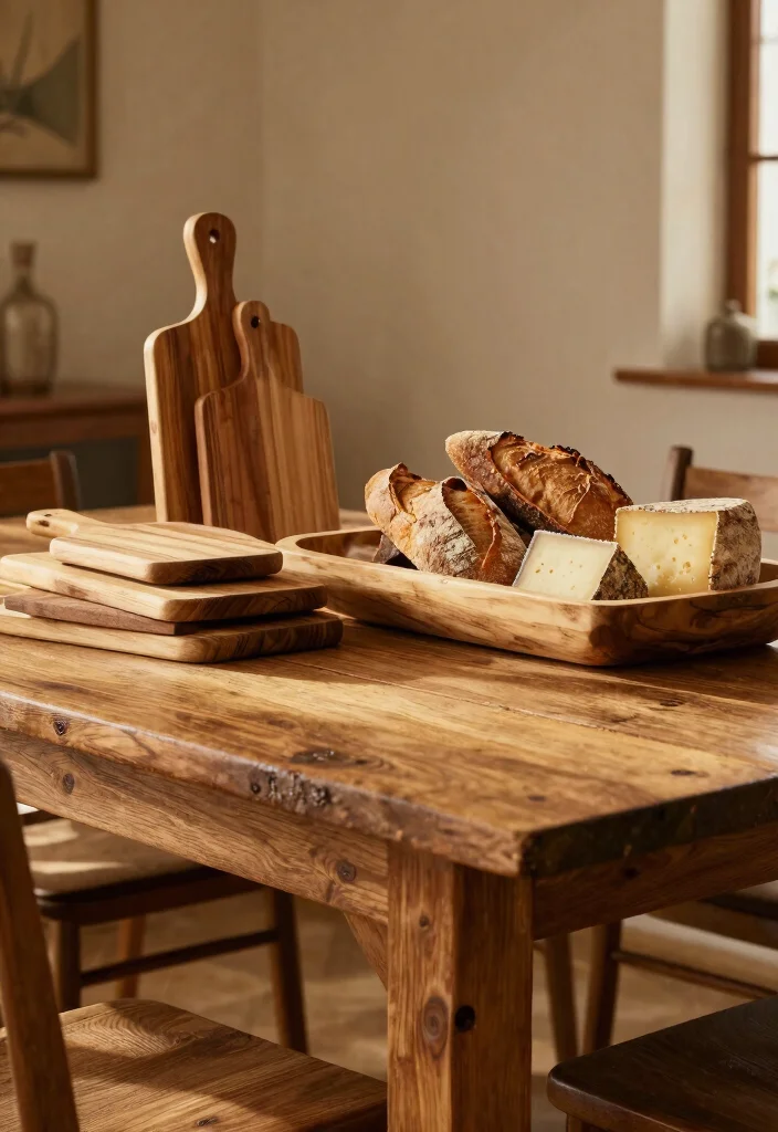 16 French Country Dining Room Table Ideas With Rustic Elegance - 3. Rustic Wooden Accents 1