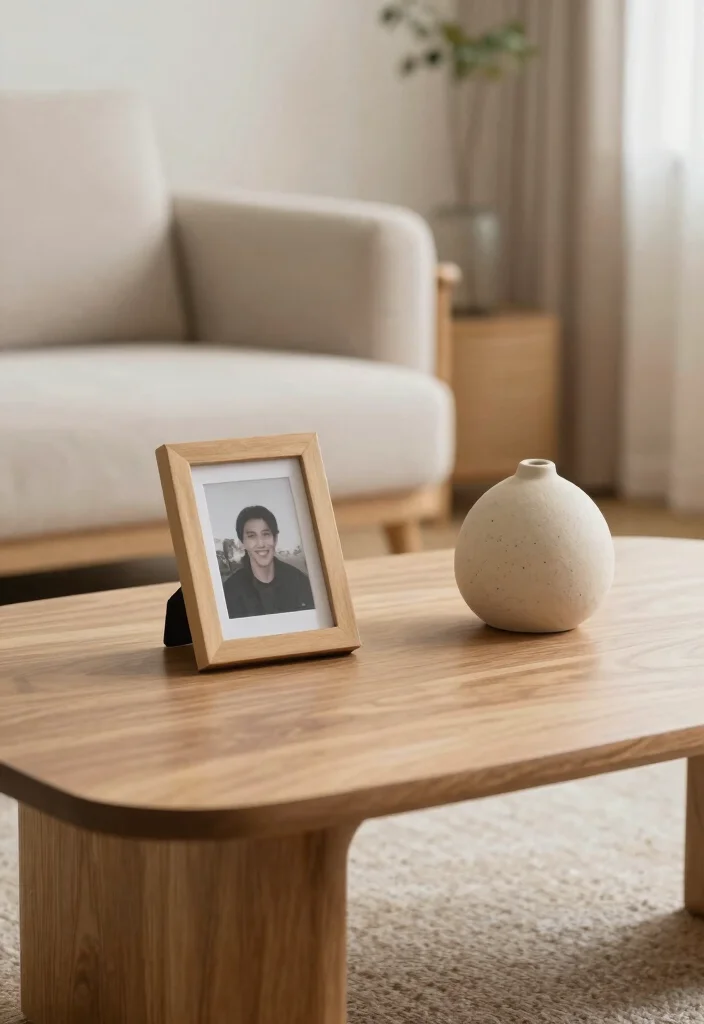 16 Minimal Coffee Table Decor Ideas With Simple Elegance - 12. Personal Touches 1