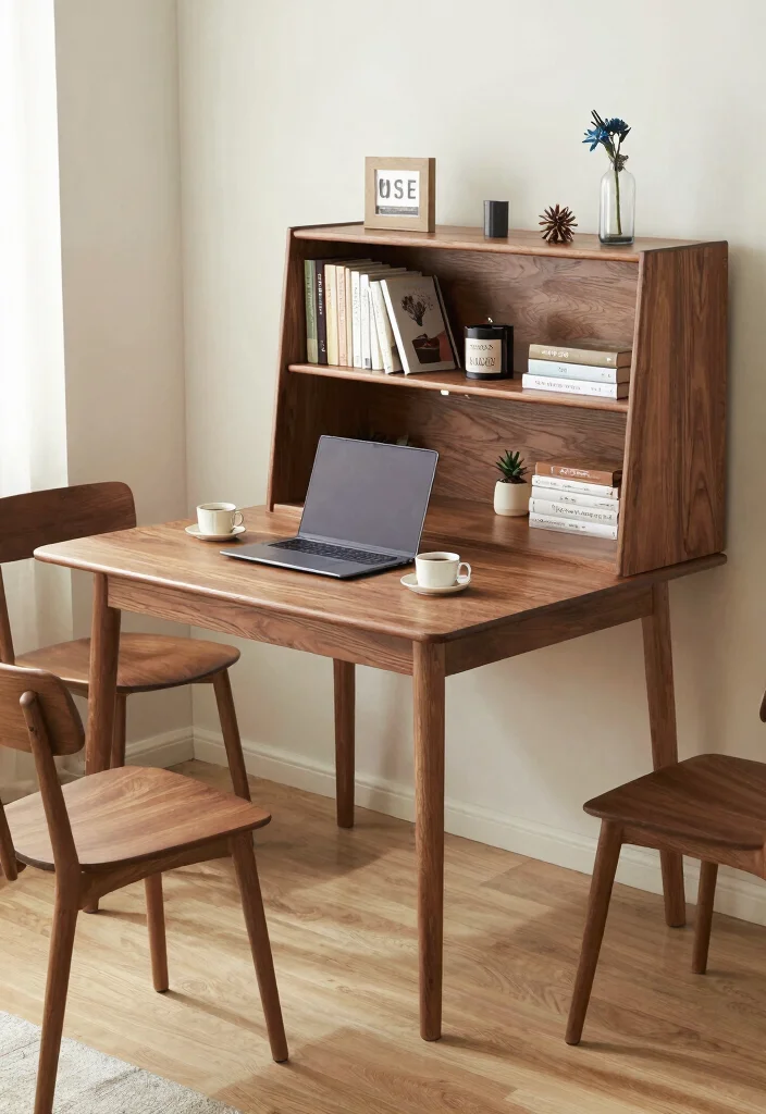 16 Sleek Dining Table Ideas With Modern Minimal Style 15 16 Sleek Dining Table Ideas With Modern Minimal Style - 5. Multi-Functional Dining Table 1