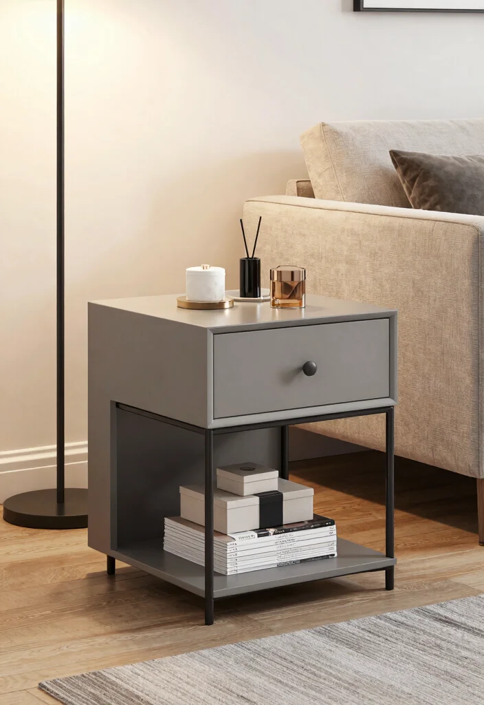 16 Square Side Table Decor Living Room Ideas That Shine - 10. Functional Yet Stylish Storage 1