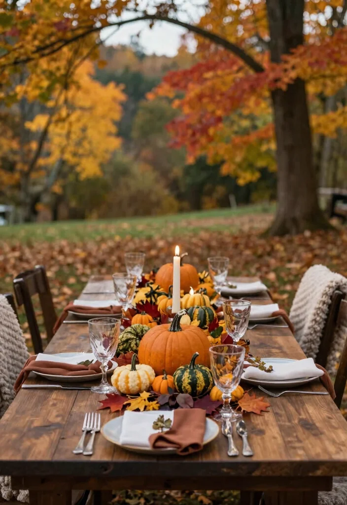 16 Wedding Dining Table Set Up Ideas That Impress Guests - 13. Seasonal Elements 1
