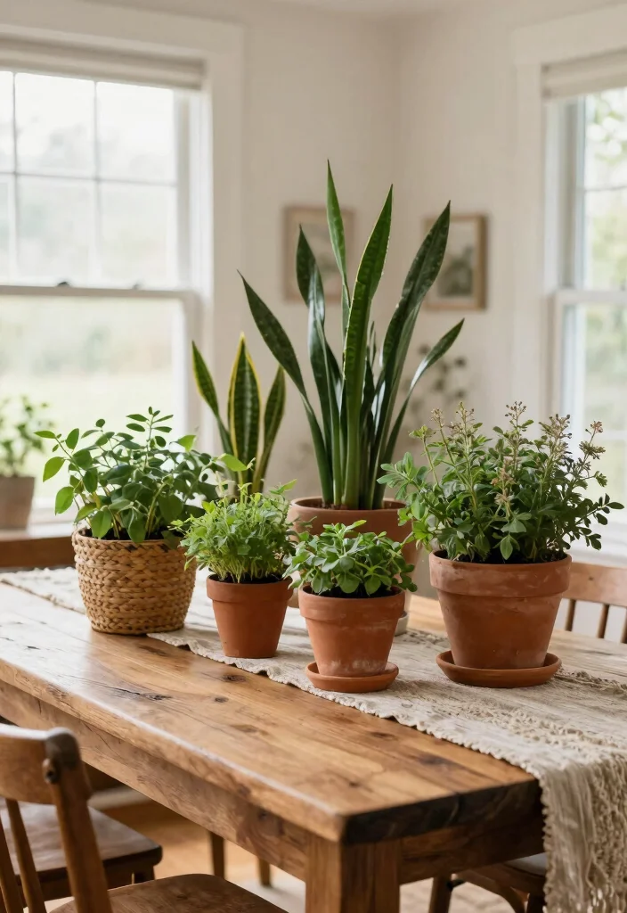 17 Aesthetic Dining Table Ideas With Pinterest Worthy Vibes 1 17 Aesthetic Dining Table Ideas With Pinterest Worthy Vibes - 1. Organic Elements: Wood and Plants 1