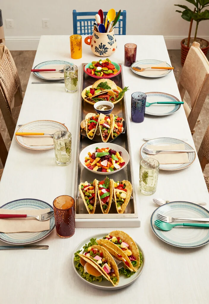 17 Aesthetic Dining Table Ideas With Pinterest Worthy Vibes 54 17 Aesthetic Dining Table Ideas With Pinterest Worthy Vibes - 14. Fun and Interactive Food Presentations 1