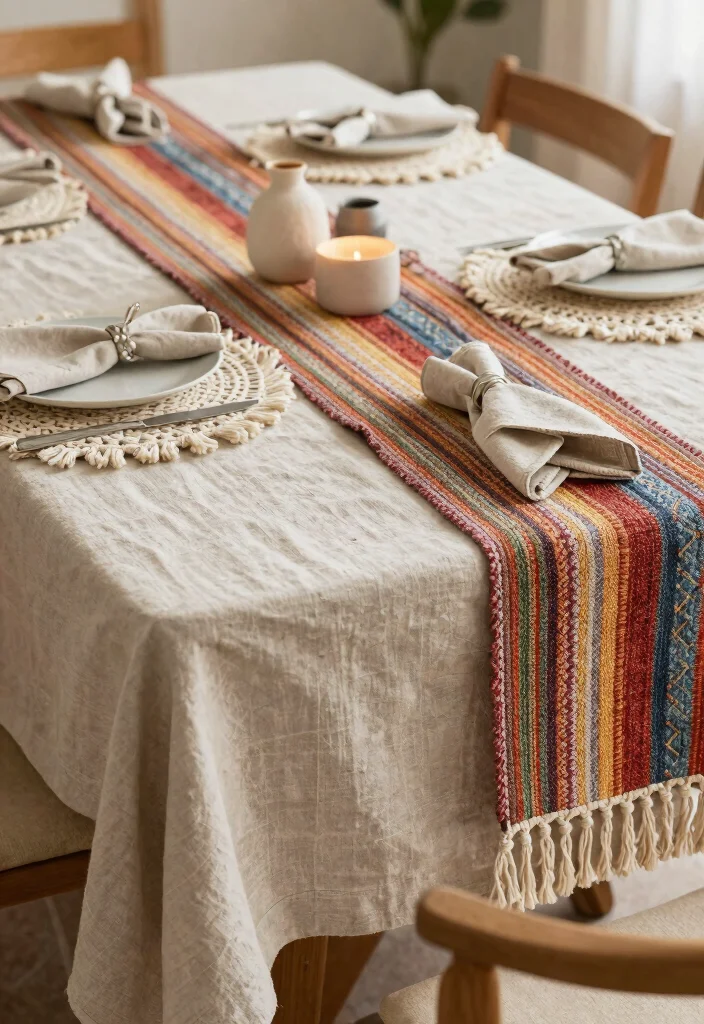 17 Aesthetic Dining Table Ideas With Pinterest Worthy Vibes 13 17 Aesthetic Dining Table Ideas With Pinterest Worthy Vibes - 3. Layered Textures with Table Linens 1