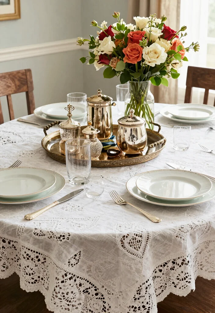 17 Aesthetic Dining Table Ideas With Pinterest Worthy Vibes 37 17 Aesthetic Dining Table Ideas With Pinterest Worthy Vibes - 7. Personal Touches with Family Heirlooms 1