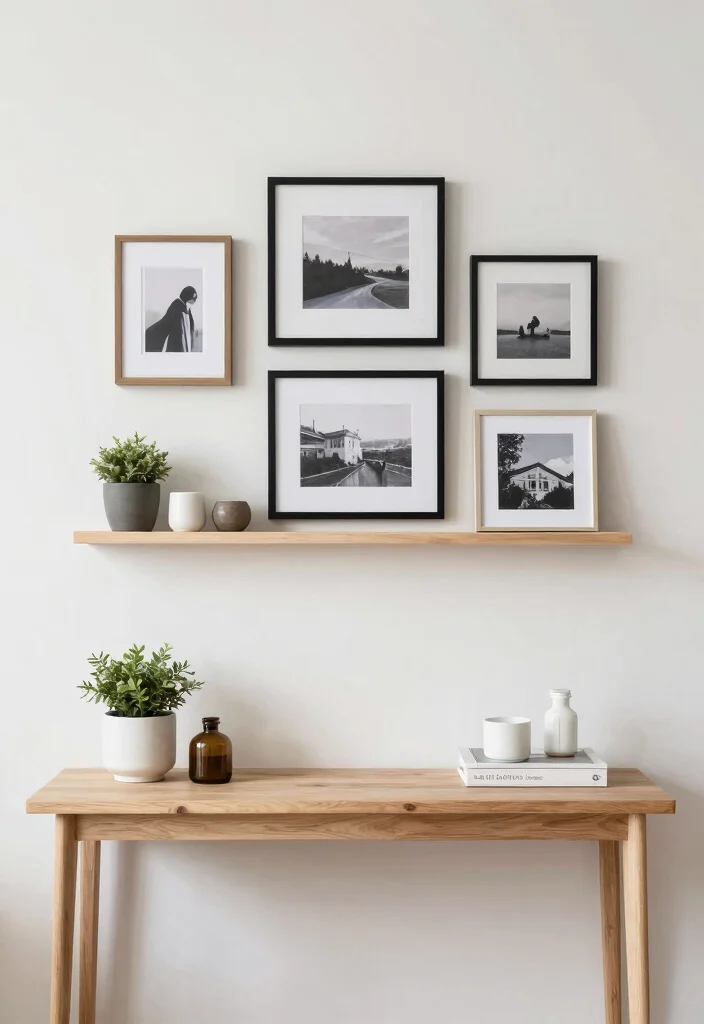 17 Bedroom Console Table Decor Ideas With Stylish Accents 63 17 Bedroom Console Table Decor Ideas With Stylish Accents - 13. Utilize Wall Space Above 1