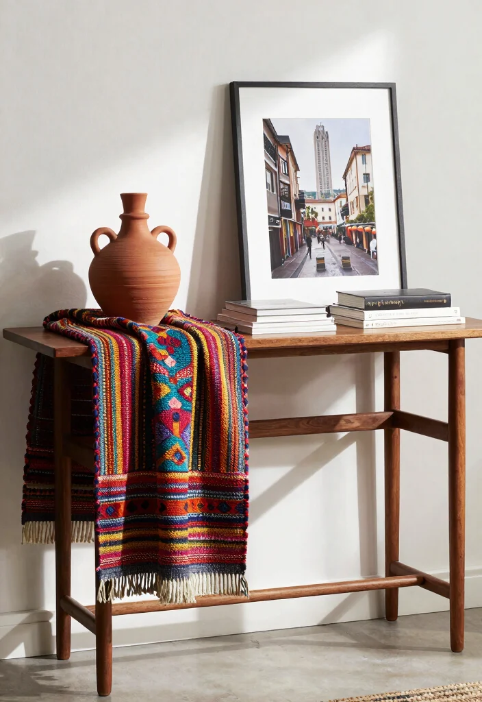 17 Bedroom Console Table Decor Ideas With Stylish Accents 66 17 Bedroom Console Table Decor Ideas With Stylish Accents - 16. Integrate Cultural Elements 1