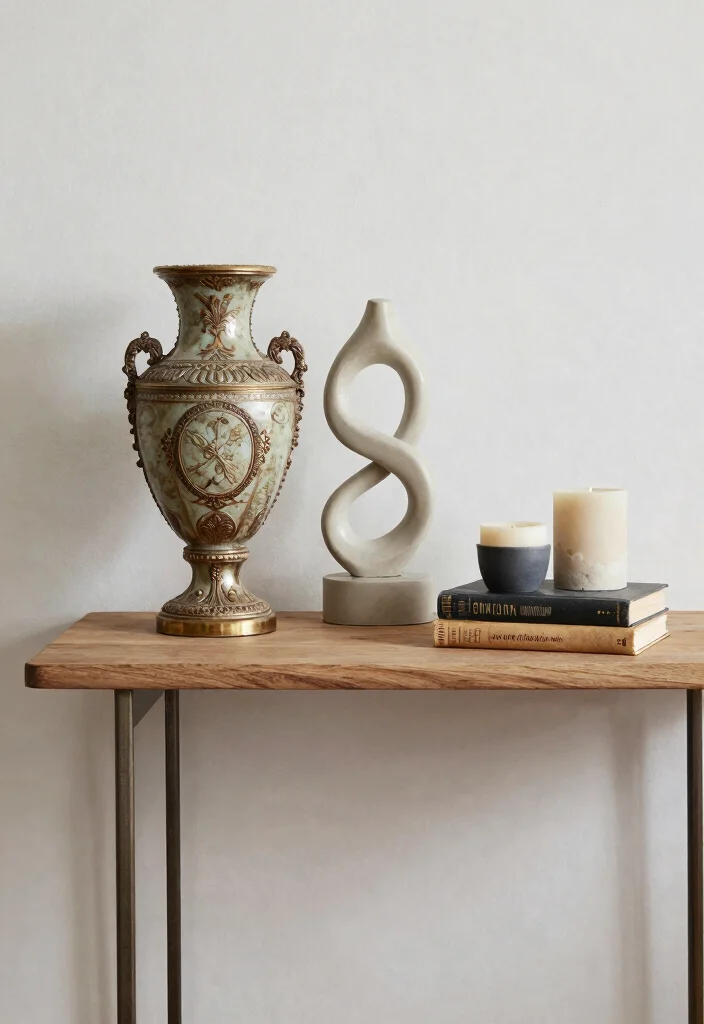 17 Bedroom Console Table Decor Ideas With Stylish Accents 67 17 Bedroom Console Table Decor Ideas With Stylish Accents - 17. Mix Old and New 1