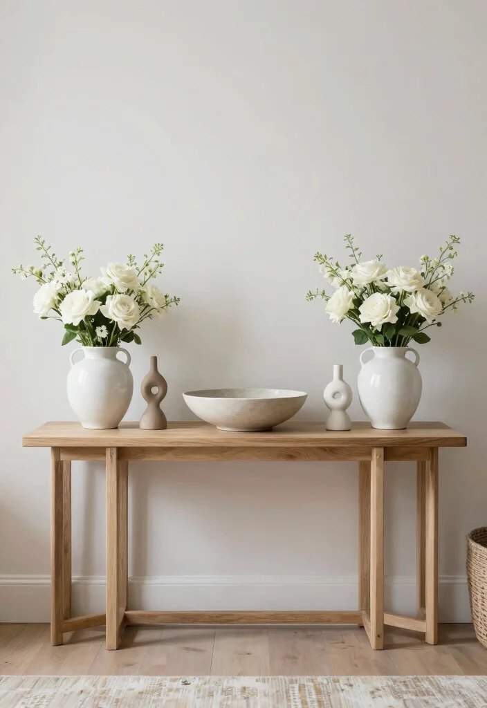 17 Bedroom Console Table Decor Ideas With Stylish Accents 24 17 Bedroom Console Table Decor Ideas With Stylish Accents - 4. Play with Symmetry 1