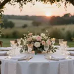17 Circular Wedding Table Decor Ideas With Romantic Flow