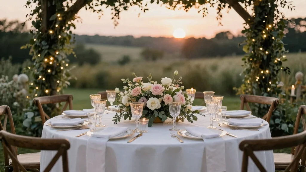 17 Circular Wedding Table Decor Ideas With Romantic Flow