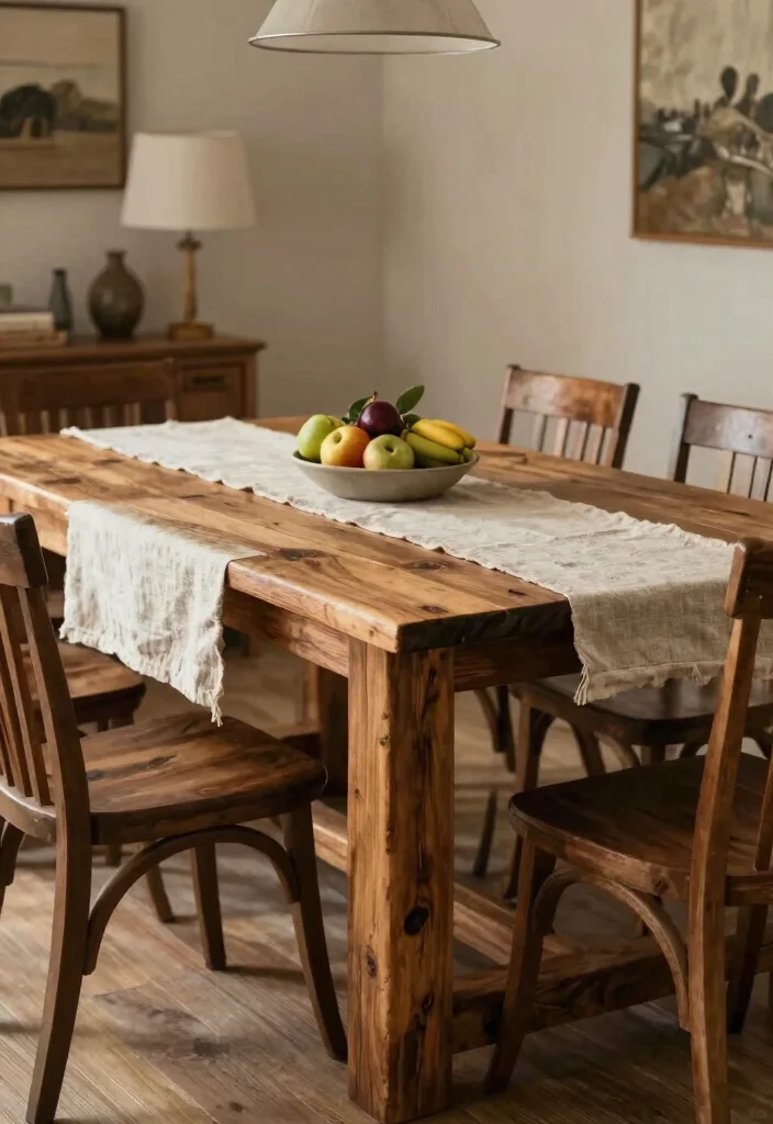 17 Dining Room Wood Table Ideas With Natural Beauty - 1. Reclaimed Barnwood Table 1
