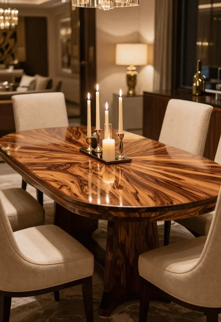 17 Dining Room Wood Table Ideas With Natural Beauty - 13. Teak Wood Table 1