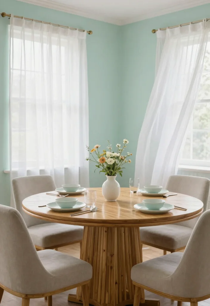 17 Dining Table Oval Ideas With Soft Elegant Lines 1 17 Dining Table Oval Ideas With Soft Elegant Lines - 1. Eco-Friendly Bamboo Beauty 1