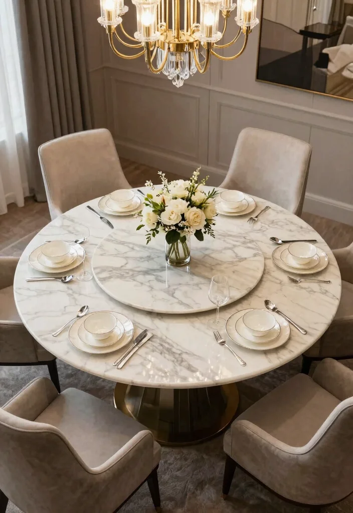 17 Dining Table Oval Ideas With Soft Elegant Lines 4 17 Dining Table Oval Ideas With Soft Elegant Lines - 4. Elegant Marble Touch 1