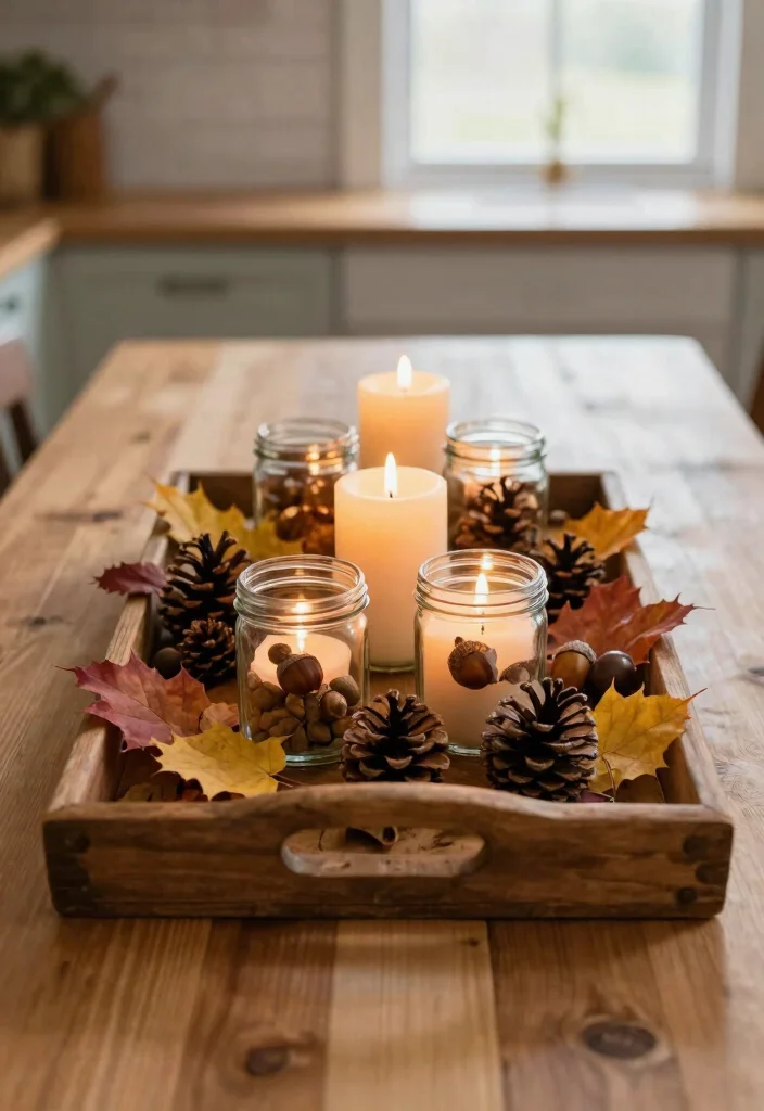 17 Fall Kitchen Table Decor Ideas With Warm Autumn Vibes 1 17 Fall Kitchen Table Decor Ideas With Warm Autumn Vibes - 1. Nature-Inspired Centerpiece 1