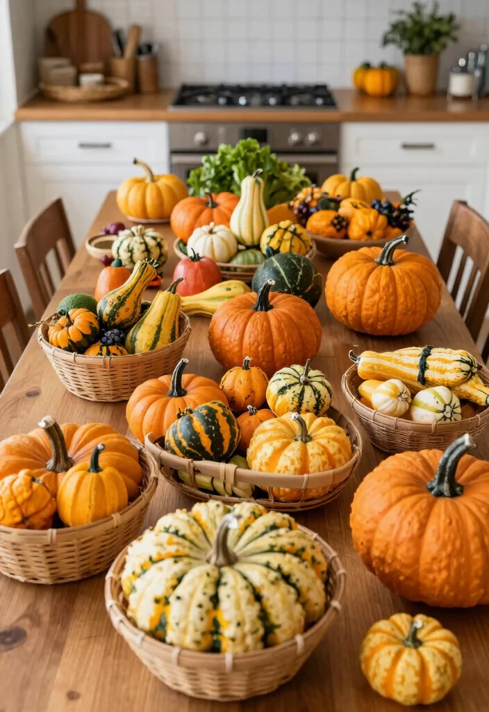 17 Fall Kitchen Table Decor Ideas With Warm Autumn Vibes 43 17 Fall Kitchen Table Decor Ideas With Warm Autumn Vibes - 13. Harvest-Themed Decorations 1