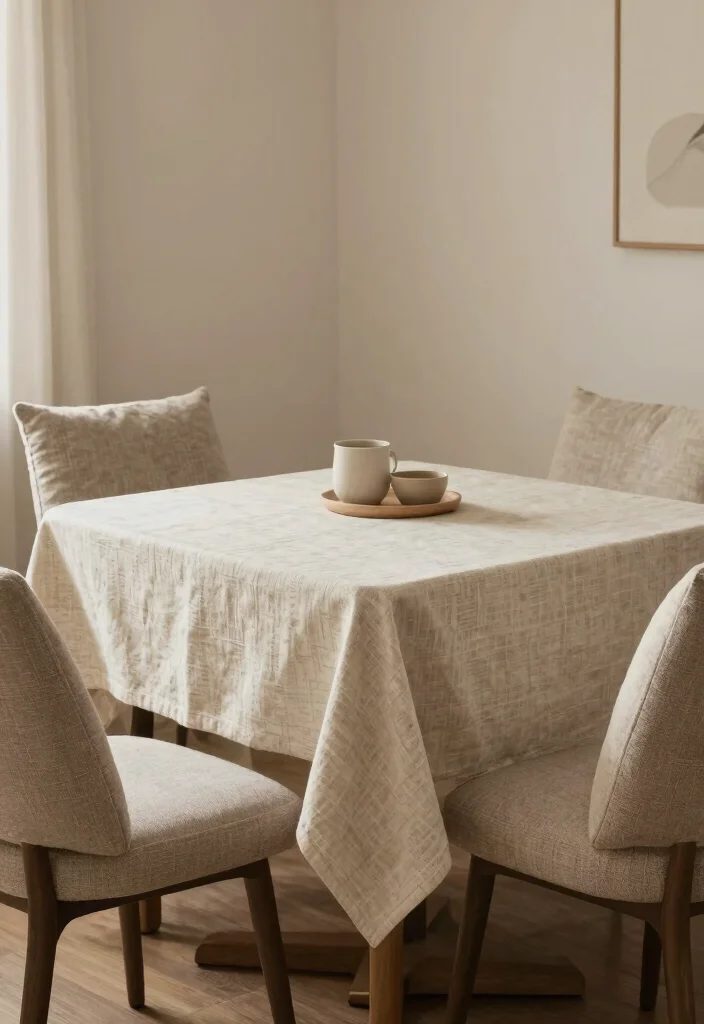 17 Floor Dining Table Ideas With Minimal Cozy Style 53 17 Floor Dining Table Ideas With Minimal Cozy Style - 13. Scandinavian Textiles 1