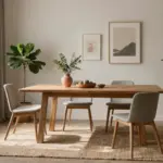 17 Floor Dining Table Ideas With Minimal Cozy Style
